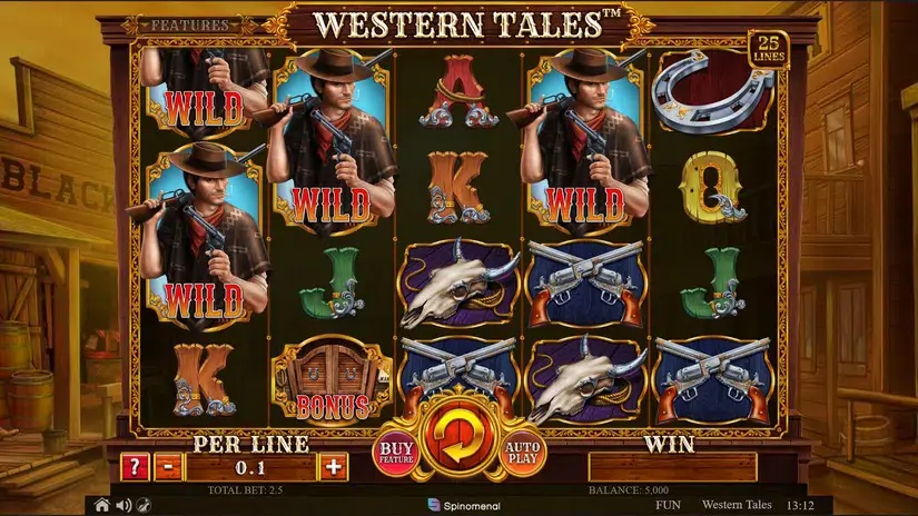 Western Tales slot screenshot 1