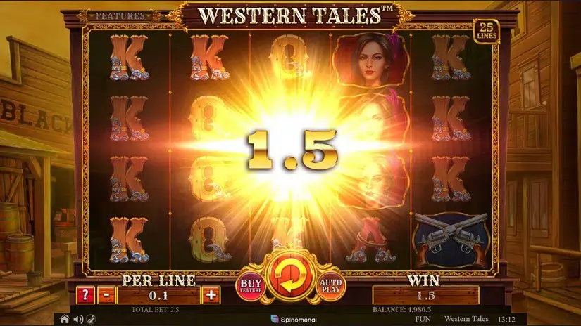 Western Tales slot screenshot 2