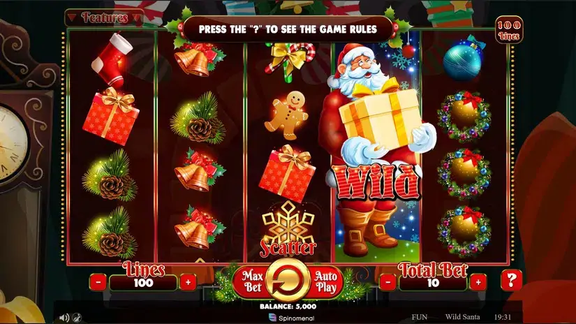 Wild Santa slot screenshot 1