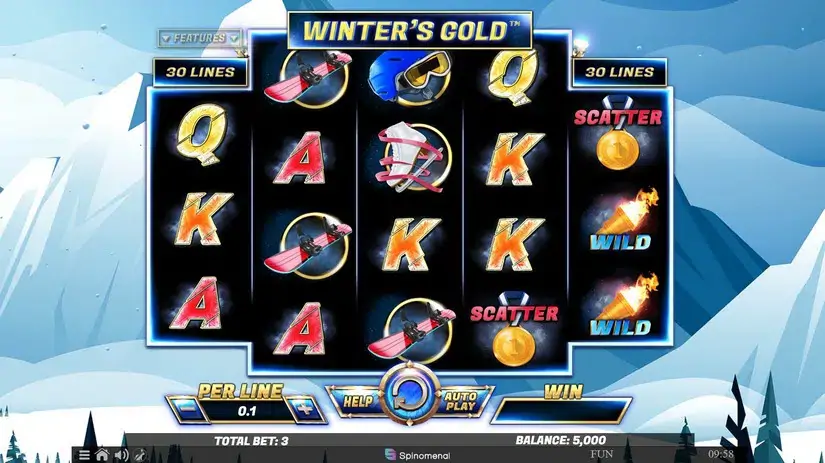 Winter’s Gold slot screenshot 1