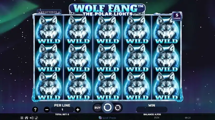 Wolf Fang – The Polar Lights slot screenshot 5