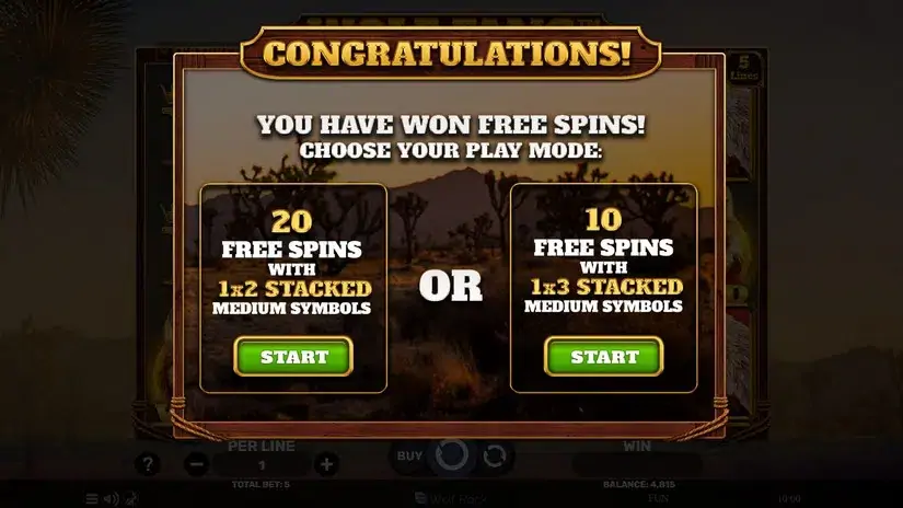 Wolf Fang The Wilderness slot screenshot 3