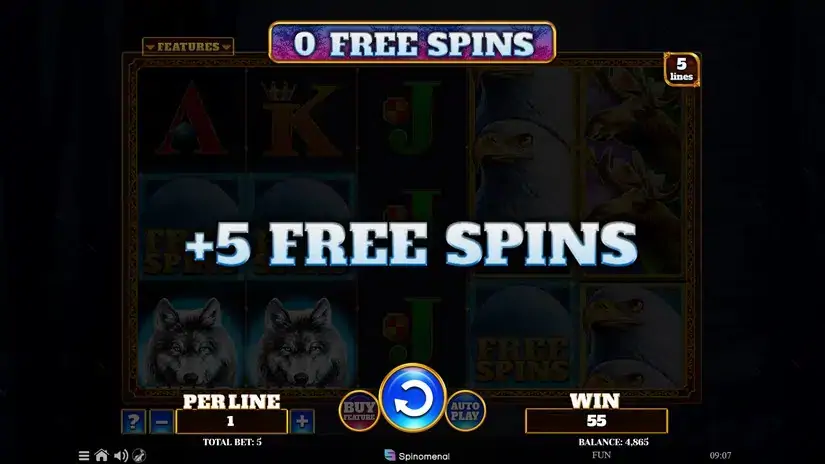 Wolf Fang Winter Storm slot screenshot 4