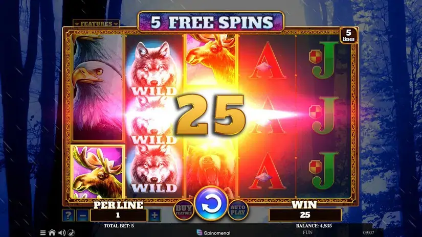 Wolf Fang Winter Storm slot screenshot 
