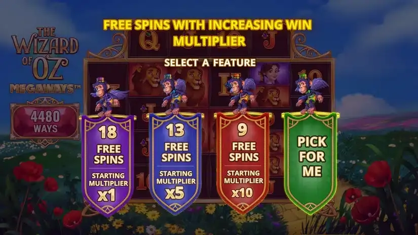 The Wizard of Oz Megaways slot screenshot 2