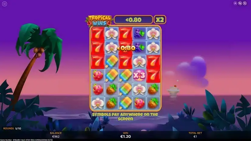 Tropical Wins slot screenshot 5