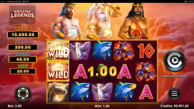 Amazing Legends slot screenshot 2