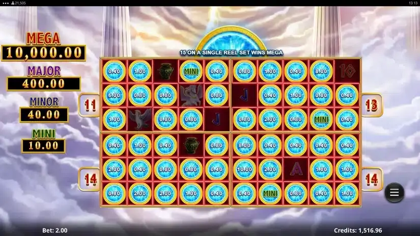 Amazing Link Zeus Epic 4 slot screenshot