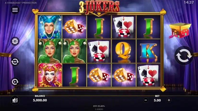 3 Jokers slot screenshot 1