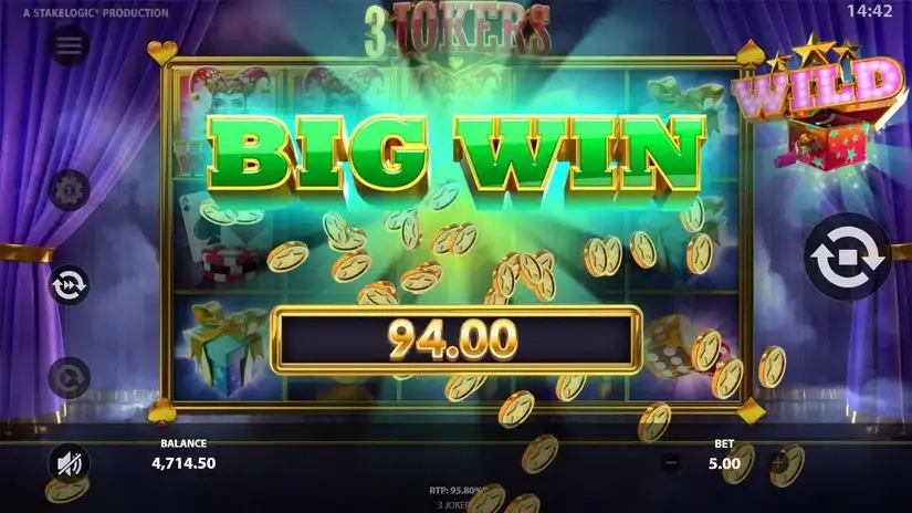 3 Jokers slot screenshot 5