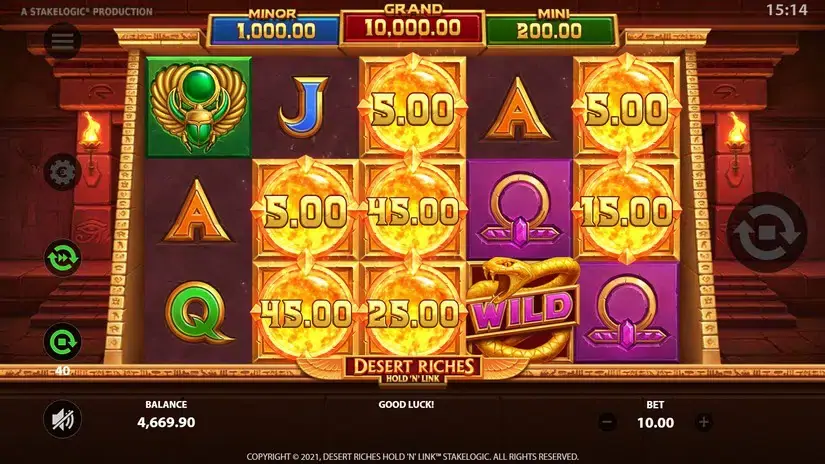 Desert Riches slot screenshot 3