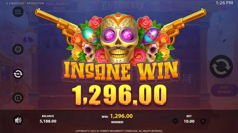 El Cowboy Megaways slot screenshot