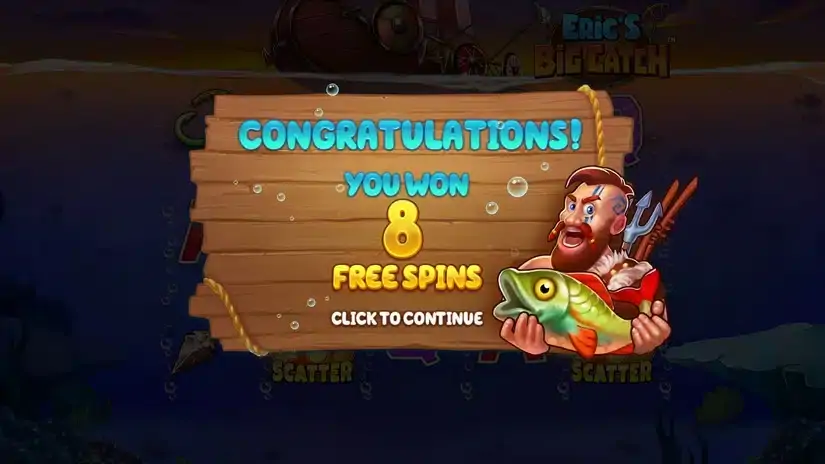 Eric’s Big Catch slot screenshot 2
