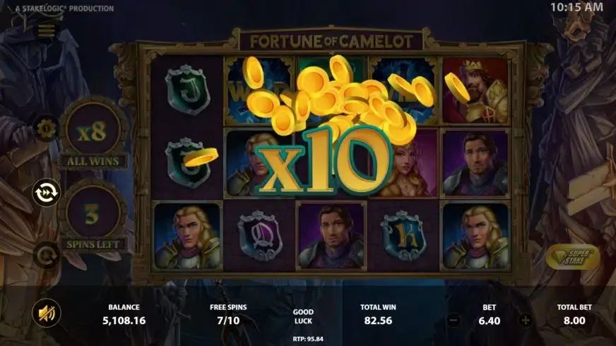 Fortune Of Camelot slot screenshot 7