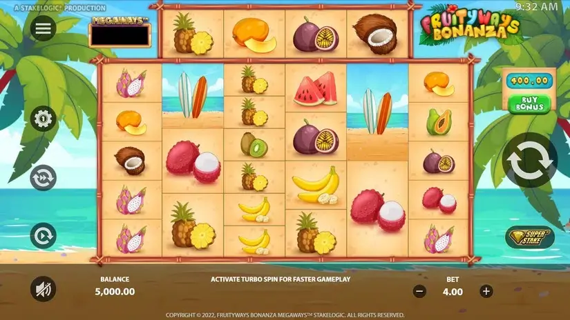 Fruityways Bonanza Megaways slot screenshot 1