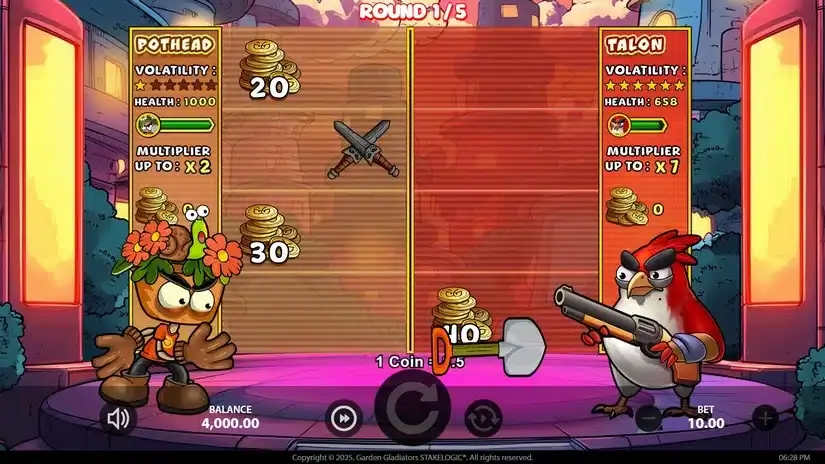 Garden Gladiators slot screenshot 5