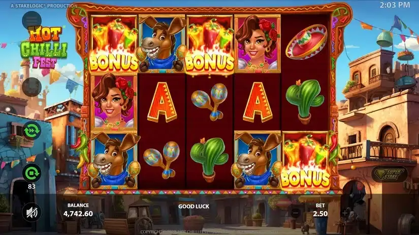 Hot Chilli Fest slot screenshot 4