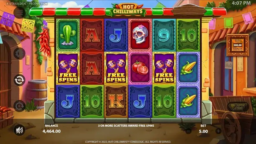 Hot Chilliways slot screenshot 3
