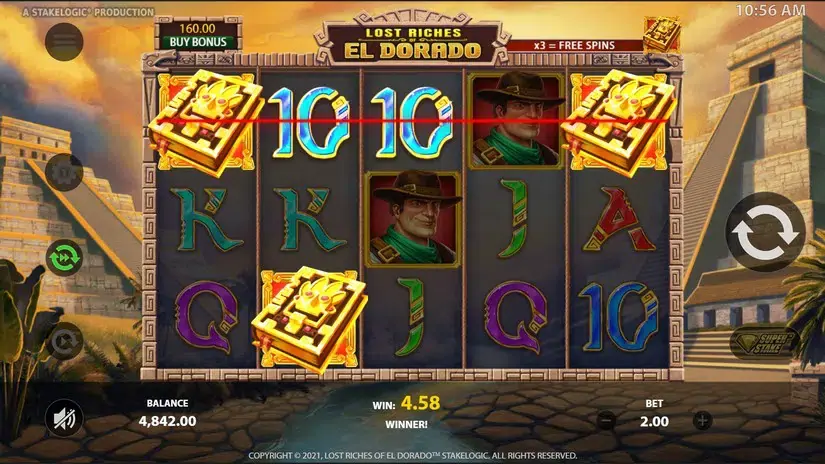 Lost Riches of El Dorado slot screenshot 4