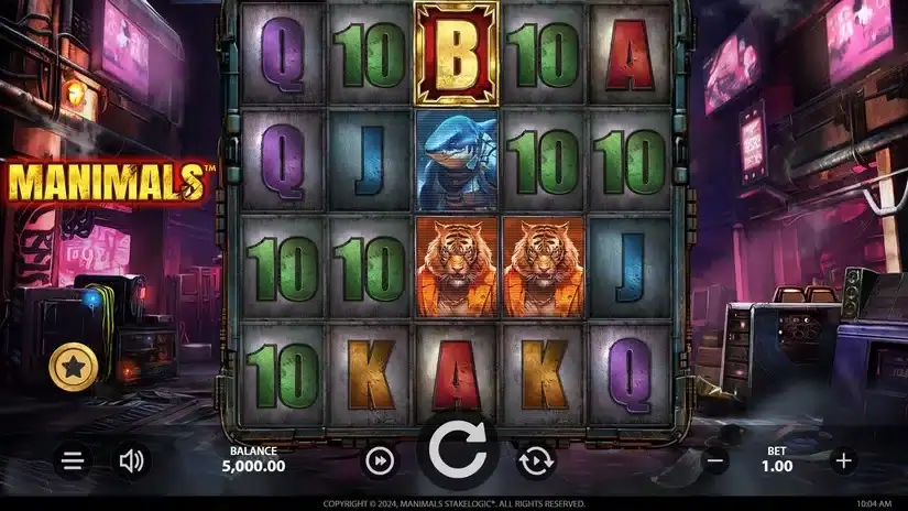 Manimals slot screenshot 1