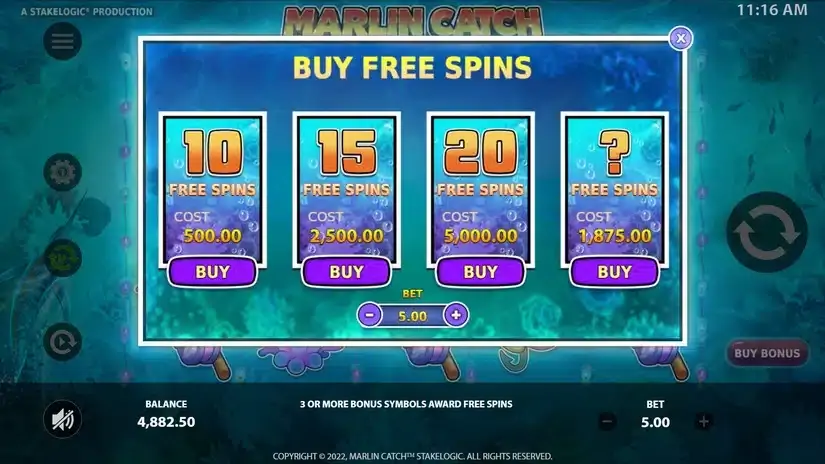 Marlin Catch slot screenshot 3