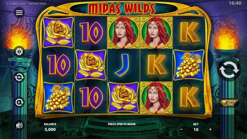 Midas Wilds slot screenshot 1