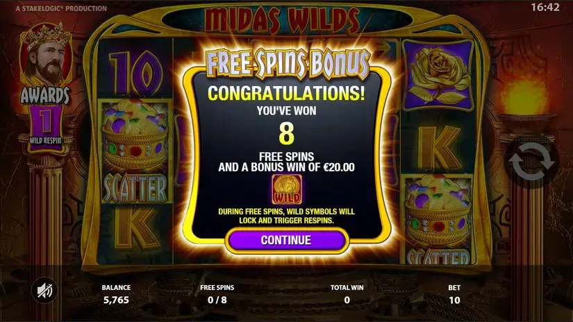 Midas Wilds slot screenshot 7