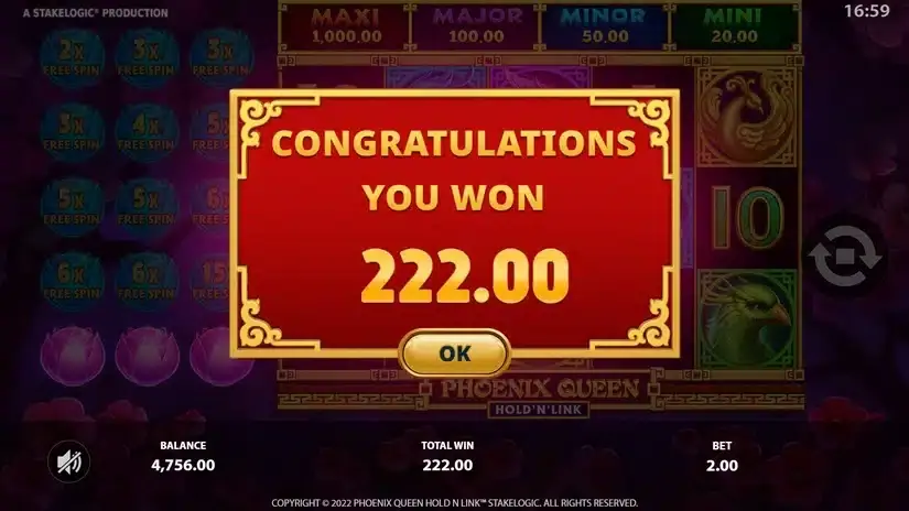 Phoenix Queen slot screenshot 9