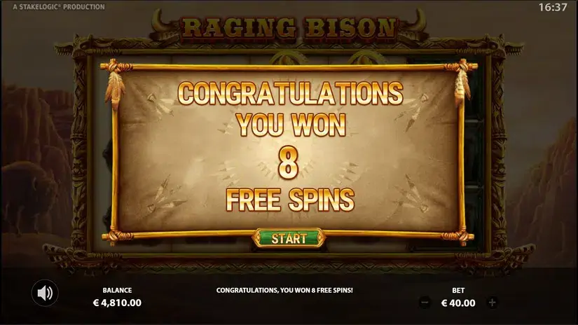 Raging Bison slot screenshot 3