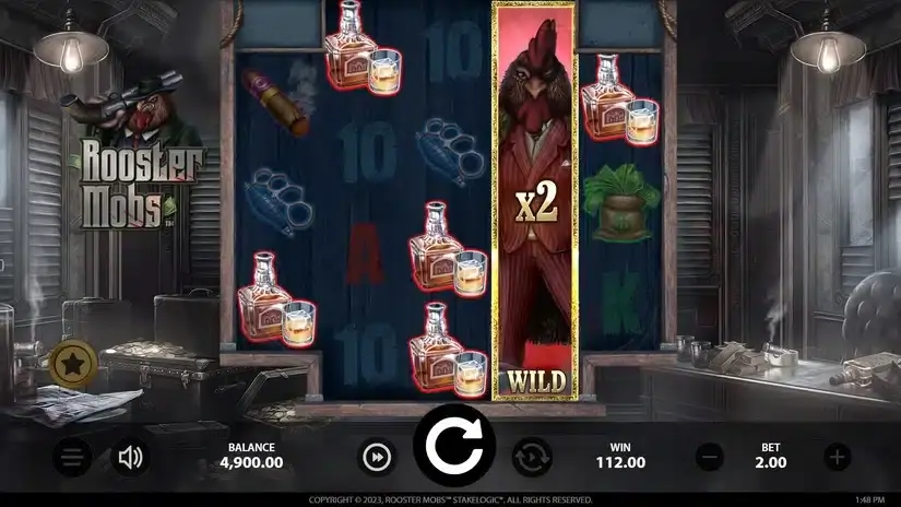 Rooster Mobs slot screenshot 2