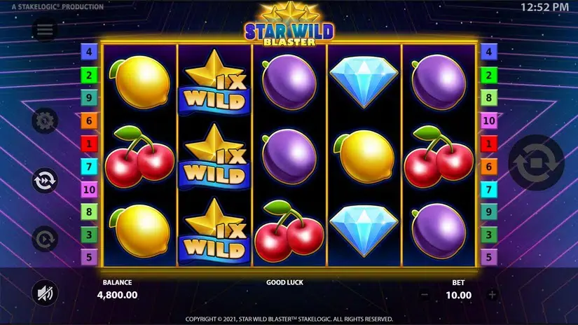 Star Wild Blaster slot screenshot 2