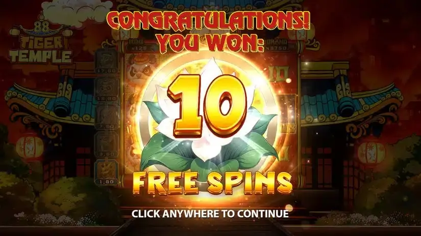 Tiger Temple 88 slot screenshot 3