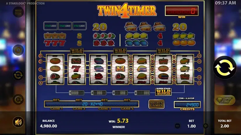 Twin4Timer slot screenshot 4