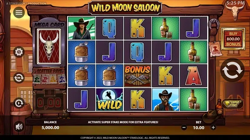 Wild Moon Saloon slot screenshot 1