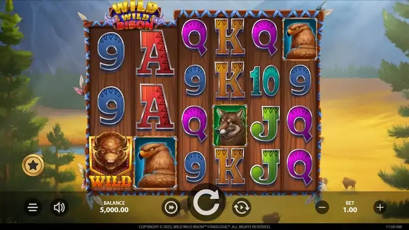 Wild Wild Bison slot screenshot 1