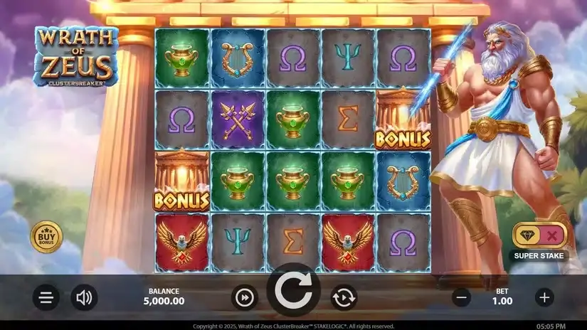 Wrath of Zeus ClusterBreaker slot screenshot 