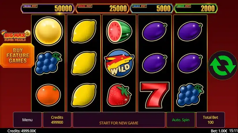 Big Max Super Pearls slot screenshot 1