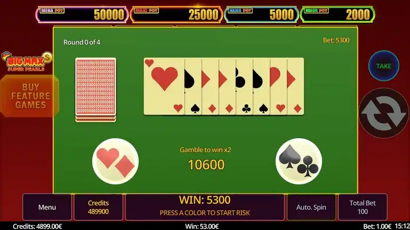 Big Max Super Pearls slot screenshot 5