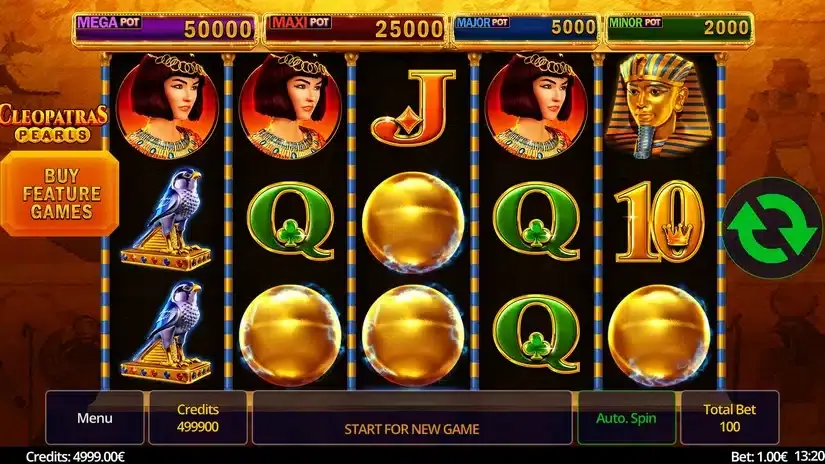 Cleopatras Pearls slot screenshot 1