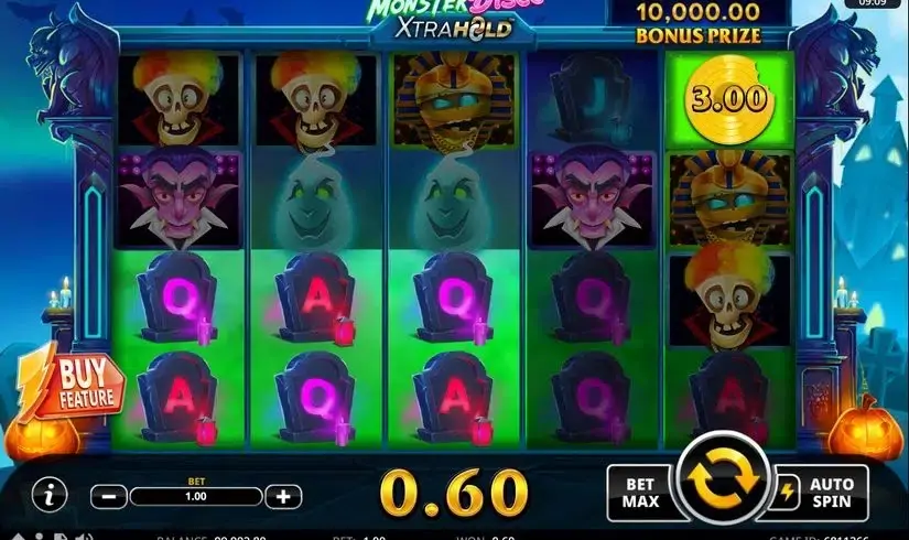 Monster Disco XtraHold slot screenshot 2