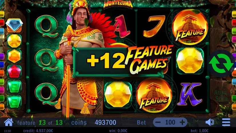 Montezuma slot screenshot 5