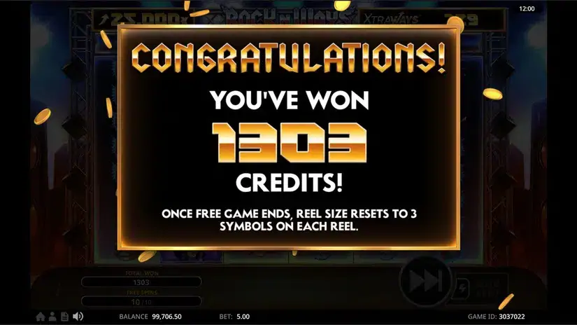 Rock N’ Ways XtraWays slot screenshot 7