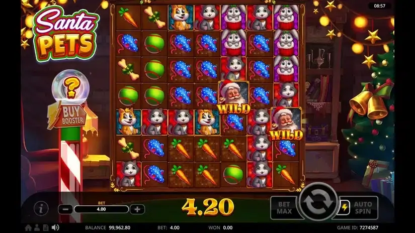 Santa Pets slot screenshot 3