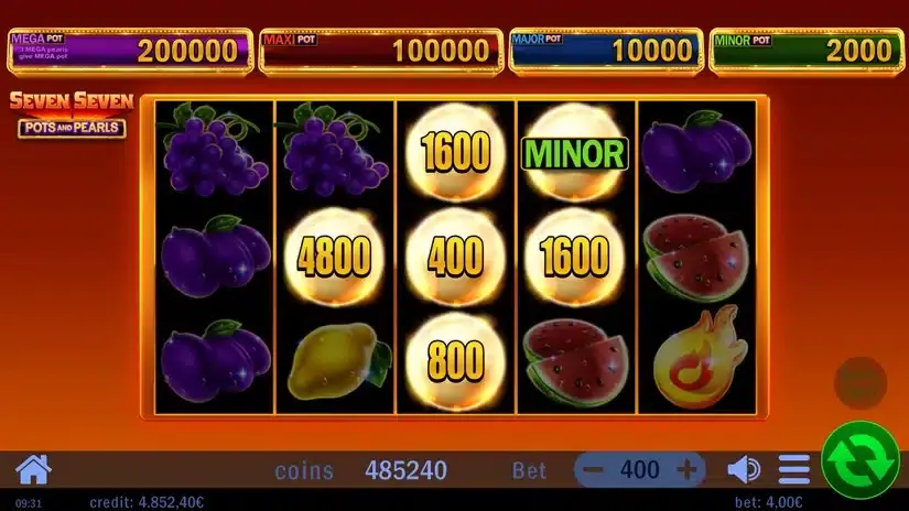 Seven Seven Pots and Pearls slot screenshot 4