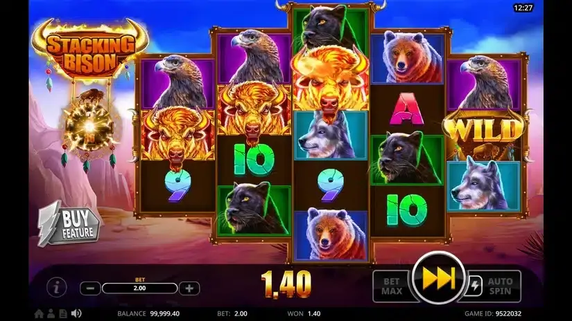 Stacking Bison slot screenshot 4