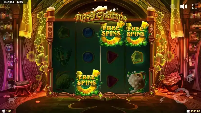 Tipsy Charms slot screenshot 2