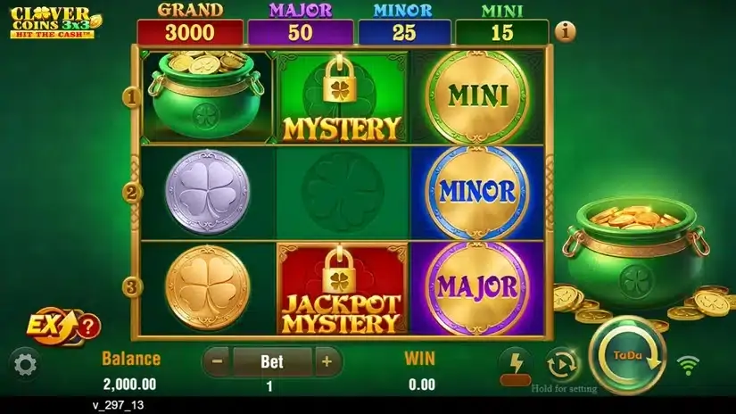 Clover Coins 3×3 slot screenshot 