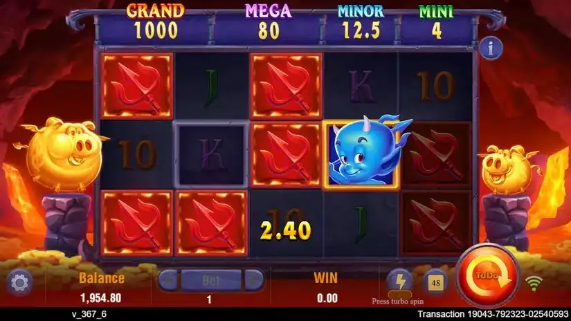 Devil Fire Twins slot screenshot 