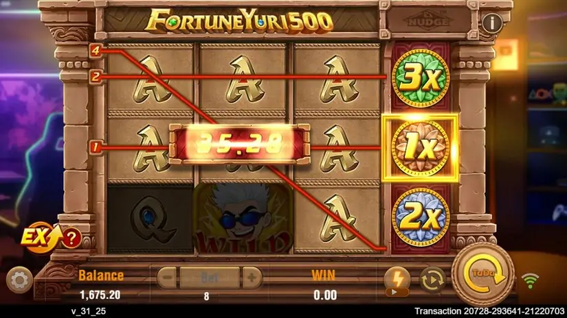 Fortune Yuri 500 slot screenshot 4