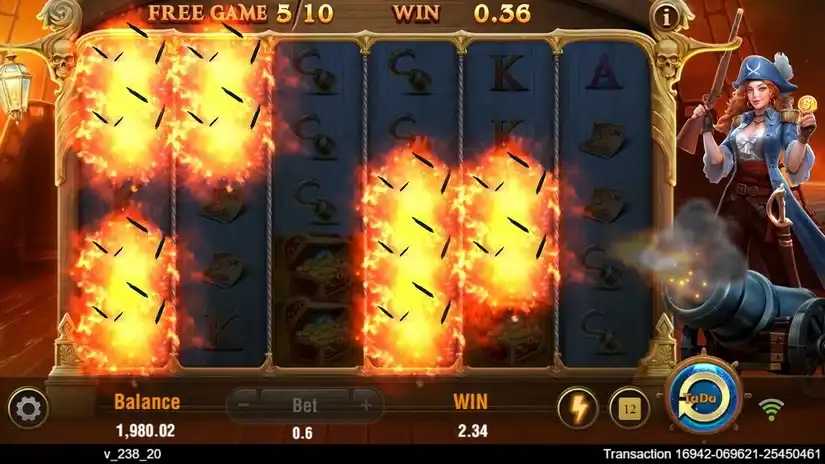 Pirate Queen 2 slot screenshot 5